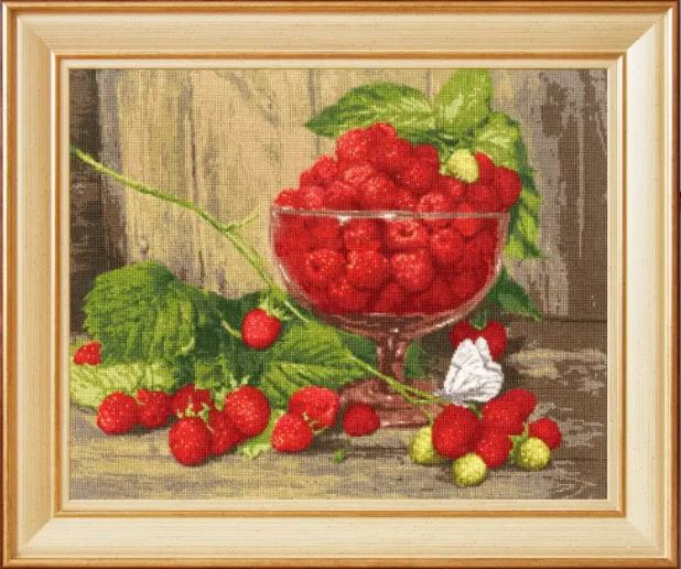 click here to view larger image of Raspberries  (counted cross stitch kit)