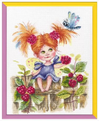 click here to view larger image of Raspberry Fairy  (counted cross stitch kit)