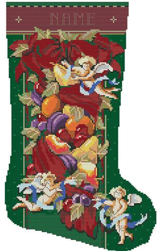 click here to view larger image of Christmas Elegance Stocking (chart)