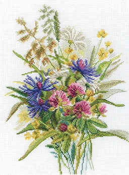 click here to view larger image of Charm of Summer Herbs (counted cross stitch kit)