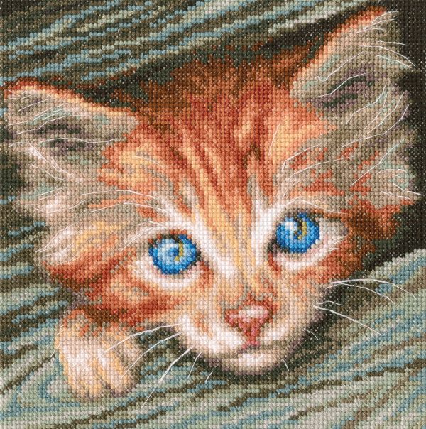 click here to view larger image of Fluffy Observer (counted cross stitch kit)