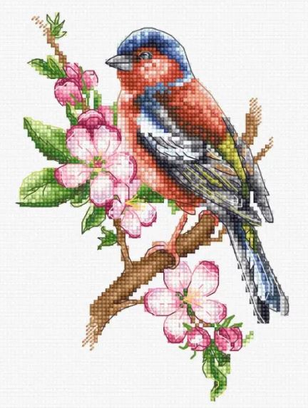 click here to view larger image of Chaffinch Bird (counted cross stitch kit)