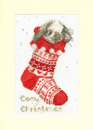 click here to view larger image of Cosy Christmas - Christmas Cards Collection (counted cross stitch kit)