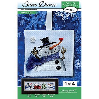 click here to view larger image of New Friends Snowman - Pattern of the Month - August 2022 (chart)