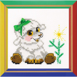 click here to view larger image of Little Lamb - Happy Bee (counted cross stitch kit)