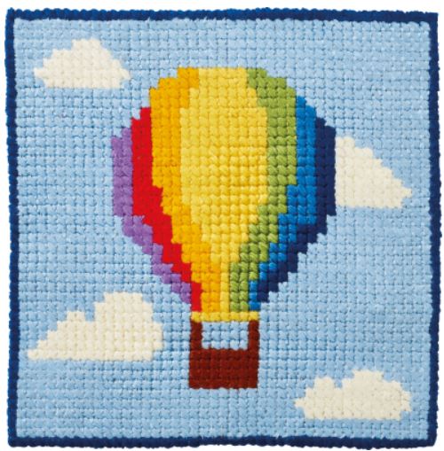 click here to view larger image of Childrens Kit - Air Balloon (counted cross stitch kit)