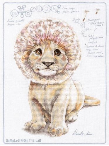 click here to view larger image of DaNDY-lion (counted cross stitch kit)