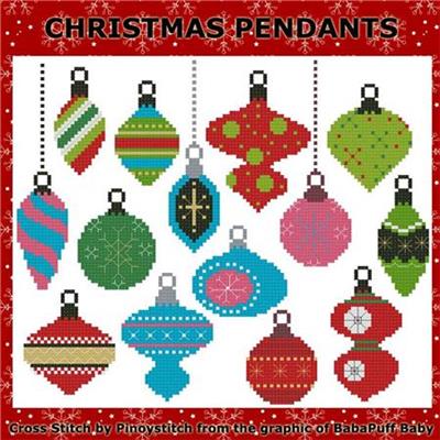 click here to view larger image of Christmas Pendants (chart)