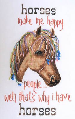 click here to view larger image of Horses Make Me Happy (chart)