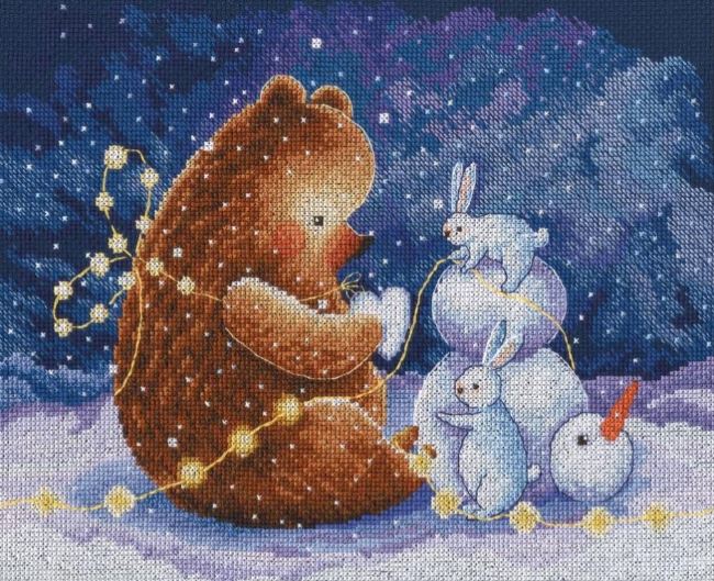 click here to view larger image of Snow Heart (counted cross stitch kit)