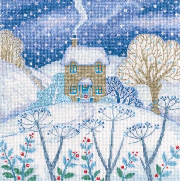 click here to view larger image of In a Winter Fairy Tale (counted cross stitch kit)