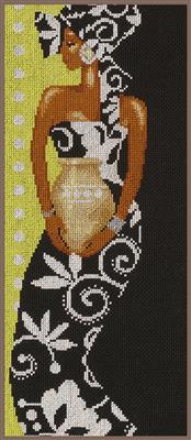 click here to view larger image of African Lady with Vase - 14ct (counted cross stitch kit)