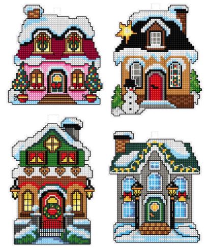 click here to view larger image of Winter Houses (counted cross stitch kit)