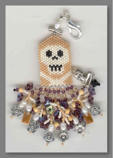 click here to view larger image of Coffin To Die For, Scissor Fob (counted cross stitch kit)