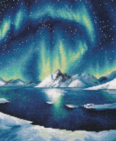 click here to view larger image of Northern Lights (counted cross stitch kit)