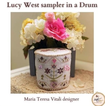 click here to view larger image of Lucy West Sampler in a Drum (chart)