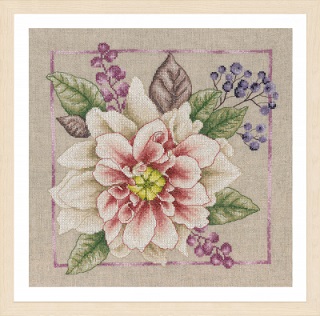 click here to view larger image of Blooming White (counted cross stitch kit)