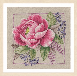 click here to view larger image of Blooming Rouge (counted cross stitch kit)