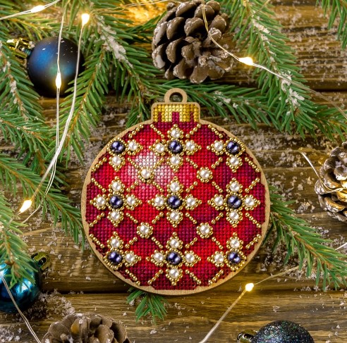 click here to view larger image of Cross Stitch Kit/Wood - FLW-009 (counted cross stitch kit)