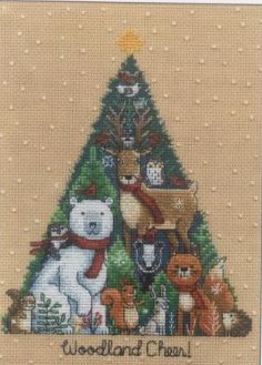 click here to view larger image of Woodland Cheer (counted cross stitch kit)