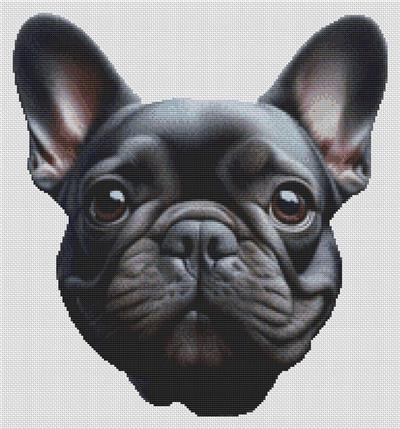 click here to view larger image of Black French Bulldog (chart)