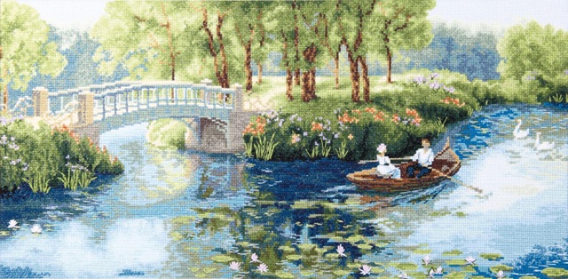 click here to view larger image of Rest in a Summer Park (counted cross stitch kit)