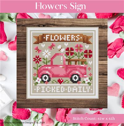 click here to view larger image of Flowers Sign (chart)