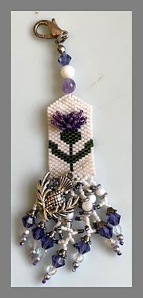 click here to view larger image of Thistle Thoughts Fob  (bead kit)