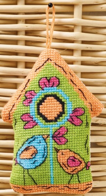 click here to view larger image of Green - Birdhouse (counted cross stitch kit)