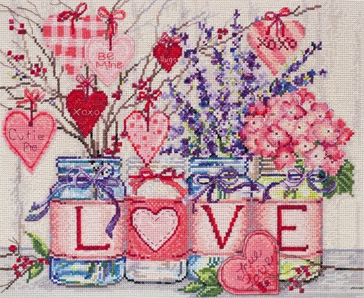 click here to view larger image of With Tender and Love (counted cross stitch kit)