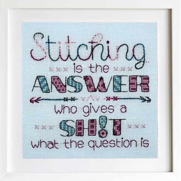click here to view larger image of Stitching is the Answer (chart)