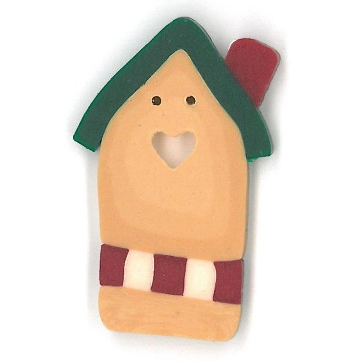 click here to view larger image of Holiday Birdhouse (buttons)