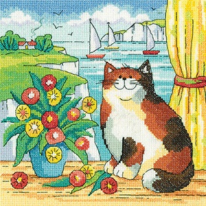 click here to view larger image of Coastal View (counted cross stitch kit)