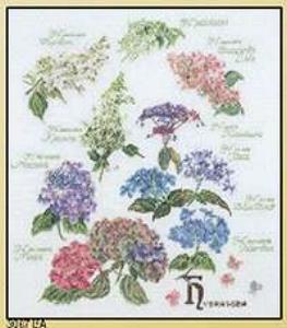 click here to view larger image of Floral Sprigs - Linen (counted cross stitch kit)