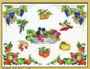 click here to view larger image of Fruit (counted cross stitch kit)