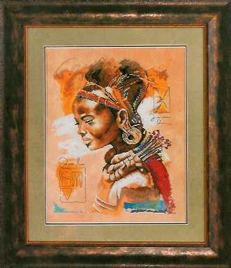 click here to view larger image of African Woman - 27ct (counted cross stitch kit)