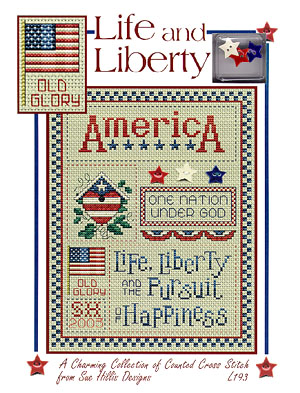 click here to view larger image of Life and Liberty w/charms (chart)