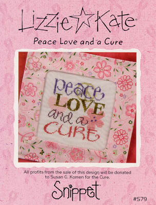 click here to view larger image of Peace Love And A Cure - Snippet (chart)