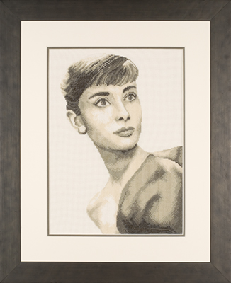 click here to view larger image of Audrey Hepburn (counted cross stitch kit)