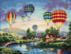 click here to view larger image of Balloon Glow (counted cross stitch kit)