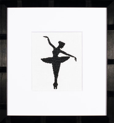 click here to view larger image of Ballet Silhouette 1 - 27ct (counted cross stitch kit)