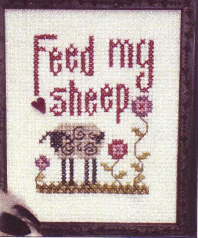 click here to view larger image of Feed My Sheep (counted cross stitch kit)