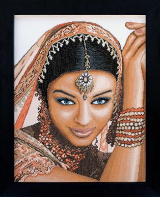click here to view larger image of Indian Model - 27ct (counted cross stitch kit)