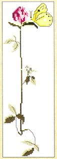 click here to view larger image of Clover With Butterfly (counted cross stitch kit)