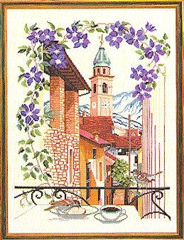 click here to view larger image of Terrace View (counted cross stitch kit)