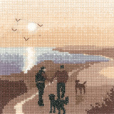 click here to view larger image of Morning Walk - Silhouettes (counted cross stitch kit)