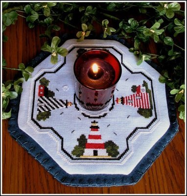 click here to view larger image of Little Candle Mats - Lighthouses (chart)