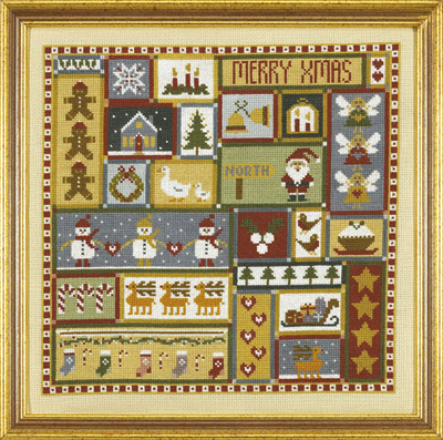 click here to view larger image of Christmas Patchwork Sampler (Chart) (chart)