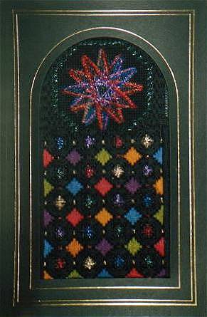 click here to view larger image of Stained Glass Ornament 3 (counted canvas chart)