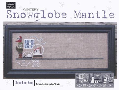 click here to view larger image of Snowglobe Mantle - Snow Snow Snow (counted cross stitch kit)